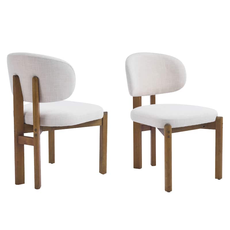 Christopher Knight Home - Aurelio Solid Rubberwood Upholstered Dining Chair
