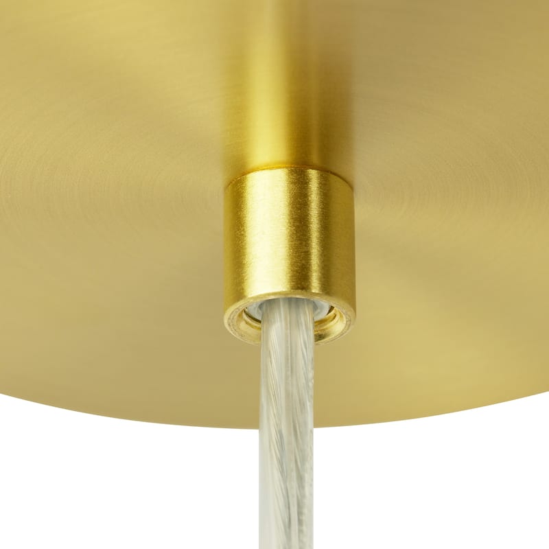 Digby River of Goods Glass and Metal Globe Shade Pendant Light