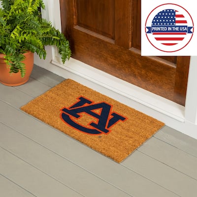 Coir Door Mat, 16"x 28", Auburn University - 28" x 16"