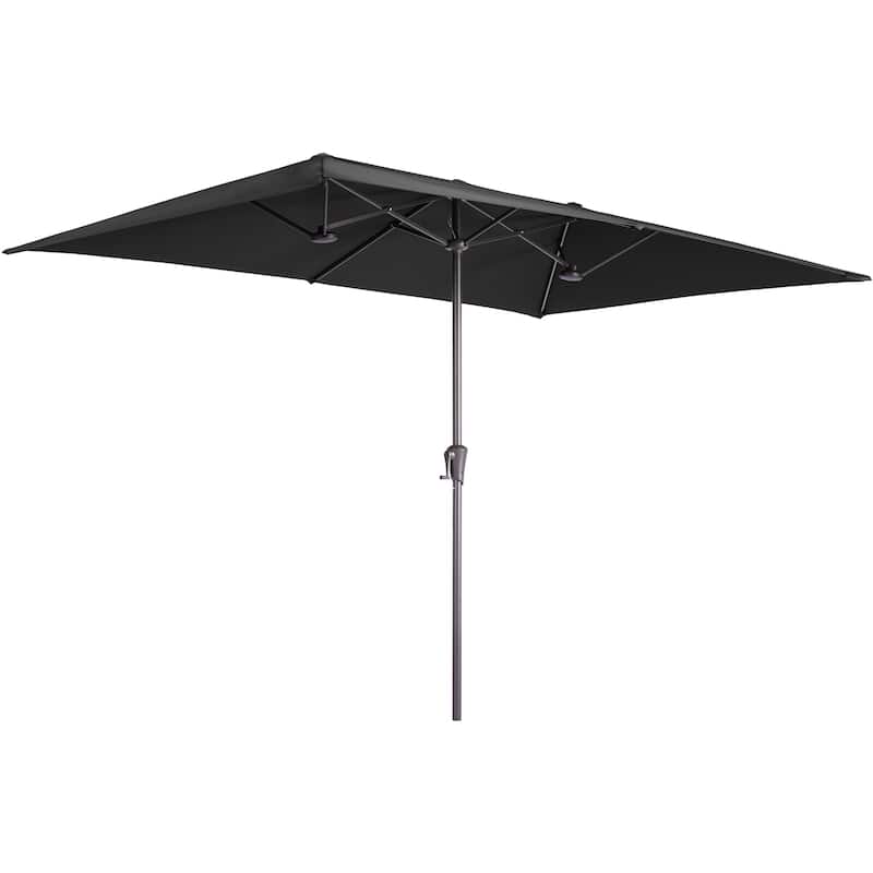 BONOSUKI 11x7/10x6.5ft Double-Sided Patio Umbrella with Large Canopy Outdoor Table Umbrella for Garden
