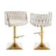 Option White Faux Leather / Gold