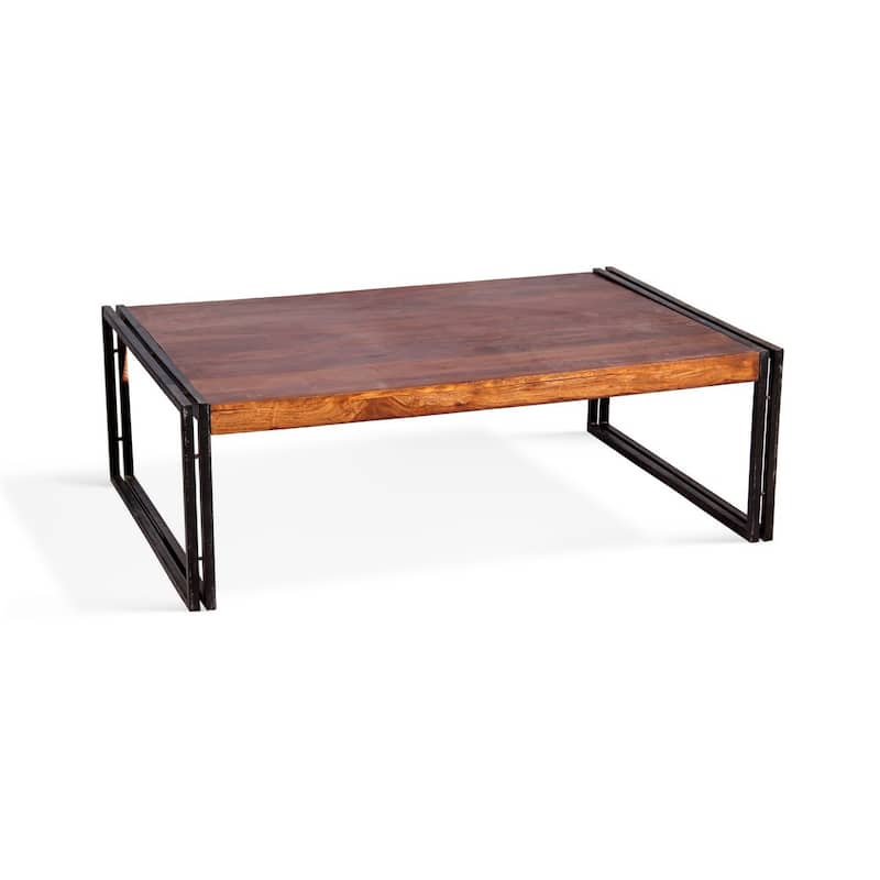 Handmade Solid Seesham Wood Coffee Table (India)