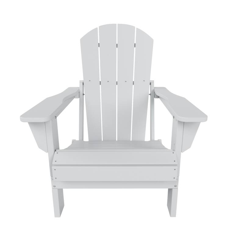 POLYTRENDS Laguna Folding Poly Eco-Friendly All Weather Outdoor Adirondack Chair