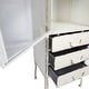 preview thumbnail 6 of 32, Sleek Metal Cabinet Storage with 3 Drawers