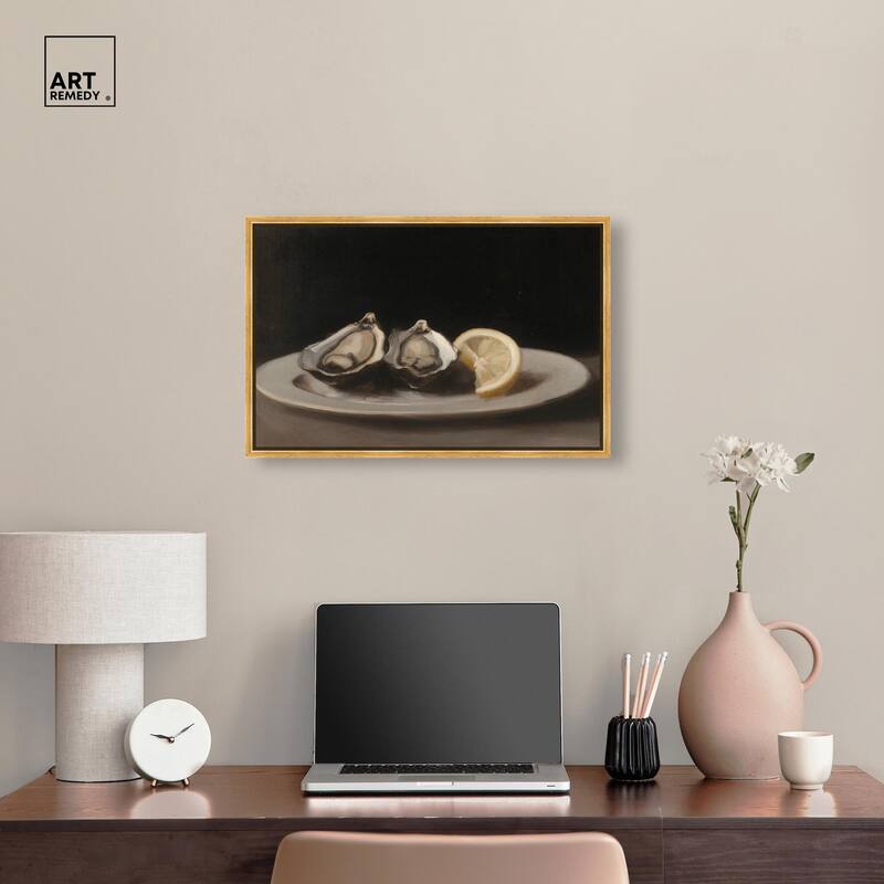 Manet's Oysters Canvas by Art Remedy