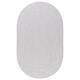 SAFAVIEH Handmade Braided Country Casual Lavada Rug - 6' x 9' Oval - Silver/Grey
