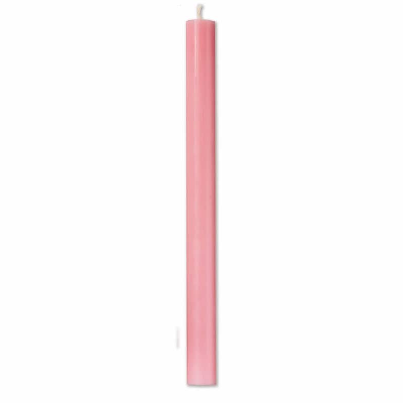 Color Studio 10" Straight Taper Unscented Smokeless Paraffin Wax Candle Pink Burn Time 10 hrs. Sold in Units of 1