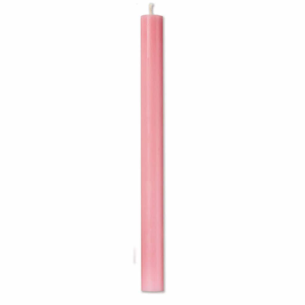 Color Studio 10" Straight Taper Unscented Smokeless Paraffin Wax Candle Pink Burn Time 10 hrs. Sold in Units of 1