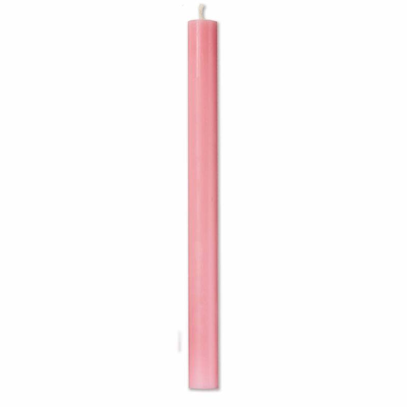 Color Studio 10" Straight Taper Unscented Smokeless Paraffin Wax Candle Pink Burn Time 10 hrs. Sold in Units of 1
