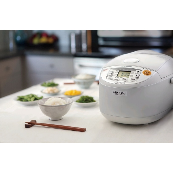 Zojirushi NSYAC18 Umami 10Cup Rice Cooker and Warmer (White