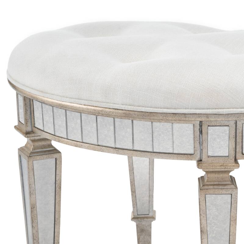Garbo Mirrored Vanity Stool