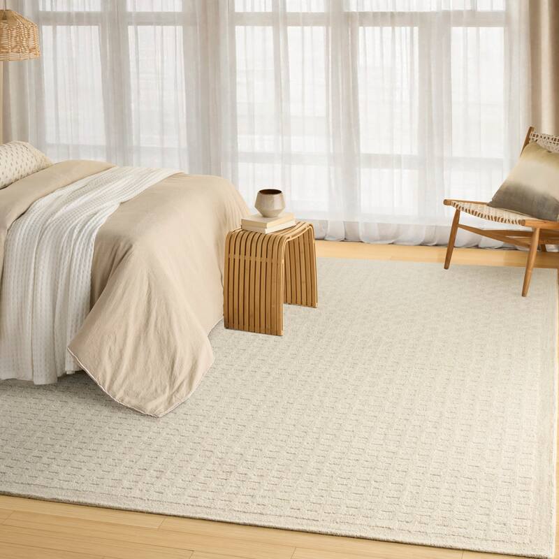 DKNY Pure Grids Indoor only Geometric Area Rug