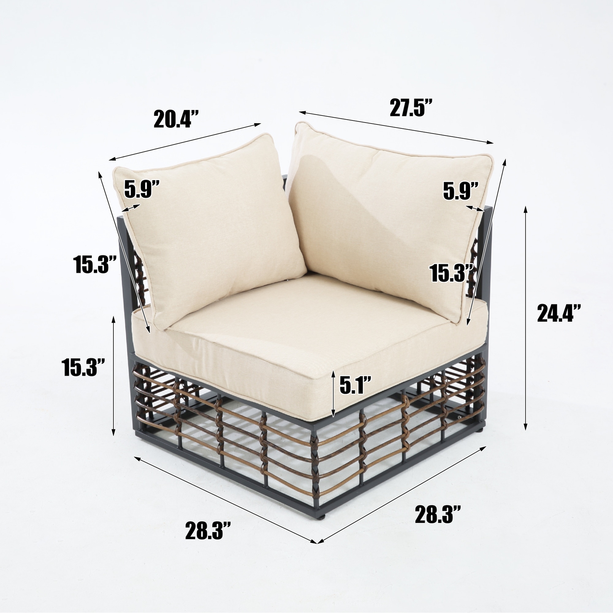 Wicker Patio Furniture Set (6 Pieces) - Bed Bath & Beyond - 40367977