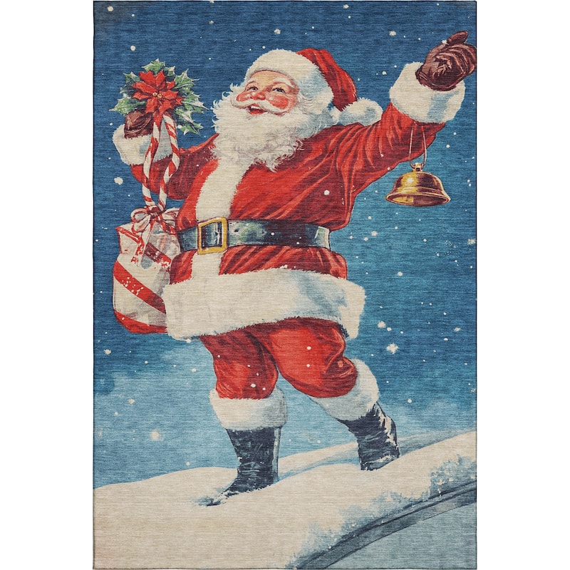 Premium Washable Super Soft Christmas Santa Mayfield Rug
