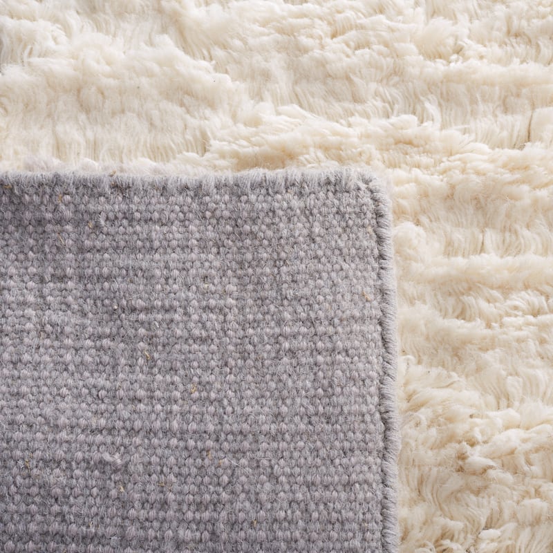 SAFAVIEH Handmade Casablanca Shag Ishild Mid-Century Modern Wool Rug