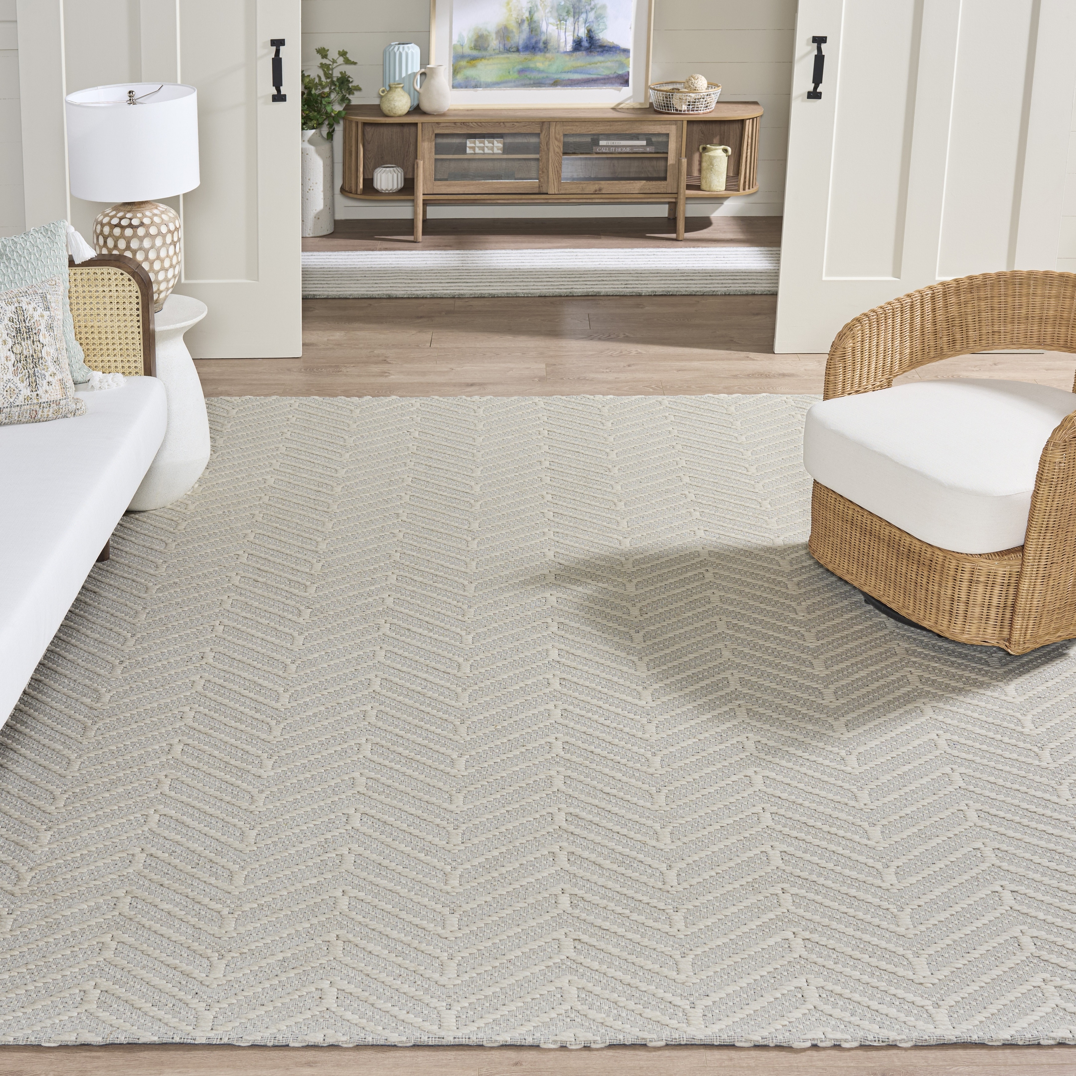 SAFAVIEH Handmade Marbella Jiska Chevron Wool Rug