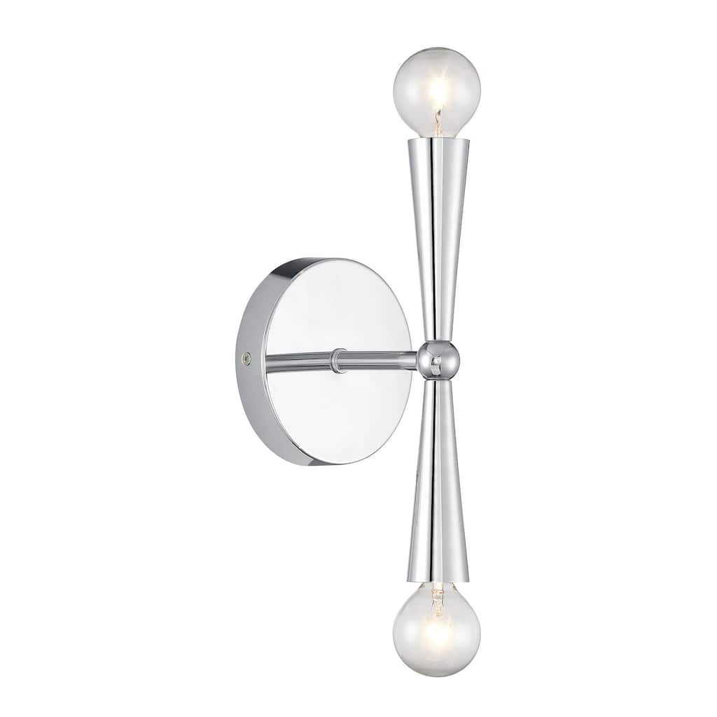 Bellevue SHWS28207 Meridian 2 Light 10" Tall Bathroom Sconce