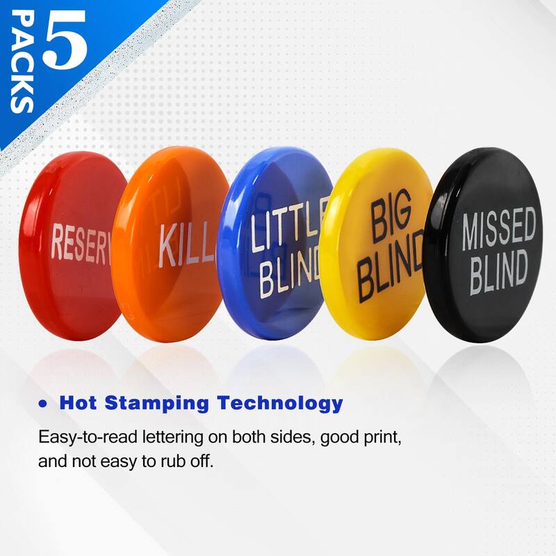 GSE™ Set of 3 Little Blind, Big Blind, Missed Blind, Kill, Reserve