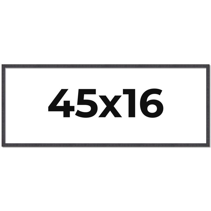 45x16 Frame Brown Picture Frame - Complete Modern Photo Frame Includes