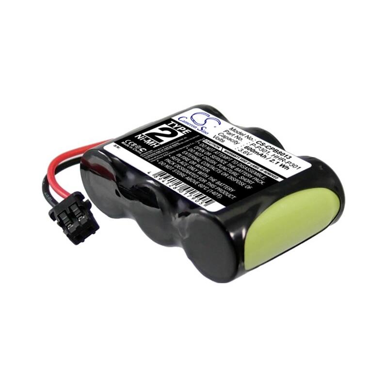 Battery for GE BT-11 Sony BP-T16 Panasonic Type 2 HHR-P301 P-P301 KX-A36A BT185 - Black