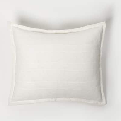 Rugby Sham, White, Standard