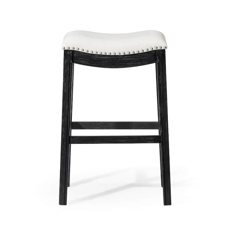 Maven Lane 31" Adrien Saddle Kitchen Bar Height Stool - N/A