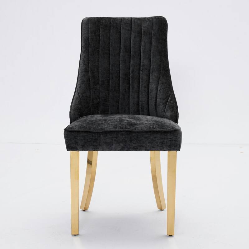 Rayon Cloth Flocking Chenille Dining Chairs