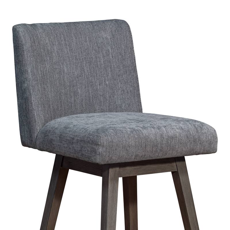 Basila Upholstered Bar or Counter Height Swivel Barstool
