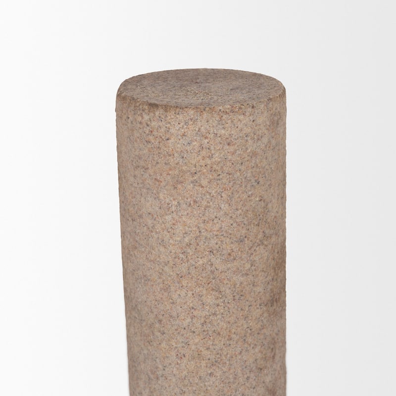 Kailyn Resin Textured Concrete Gray / Sandstone Decorative Object