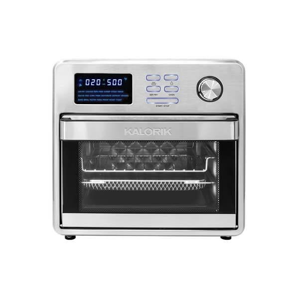 Kalorik MAXX 16 Quart Digital Air Fryer Oven, in Stainless Steel - Bed