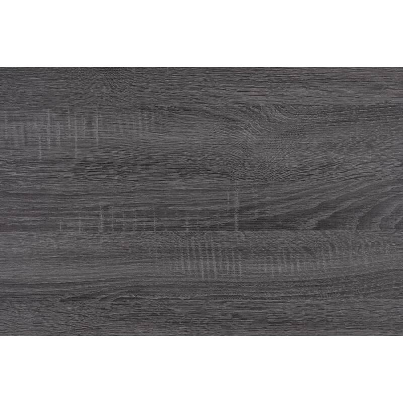 Twin Size Solid Wood Panel Bed with Two-Tone Panel Design and Wood Slats