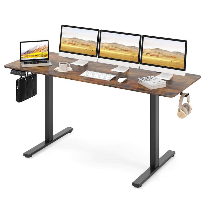 Electric Standing Desk with Memory Heights and Cable Management