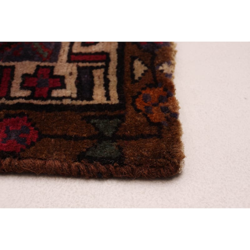ECARPETGALLERY Hand-knotted Konya Anatolian Dark Red Wool Rug - 3'3 x 10'4