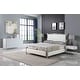 preview thumbnail 1 of 11, Somette Barry Upholstered Bedroom Set with Bed, Buffet & Lamp Table