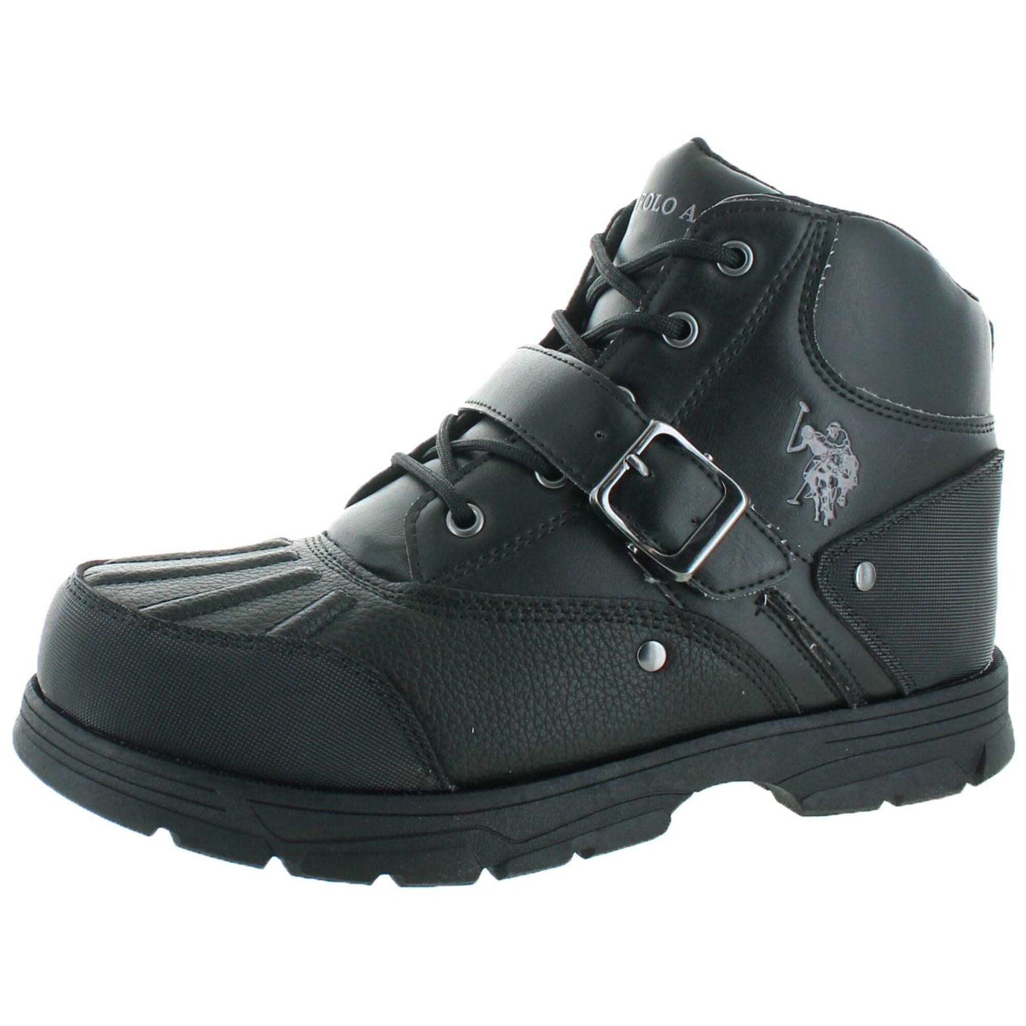 Shop U S Polo Assn Kedge Men S Buckle Duck Toe Winter Snow Boots