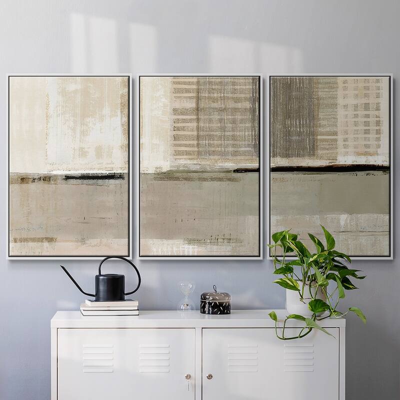 Across the Abstract Bay I - Multi Piece Framed Canvas