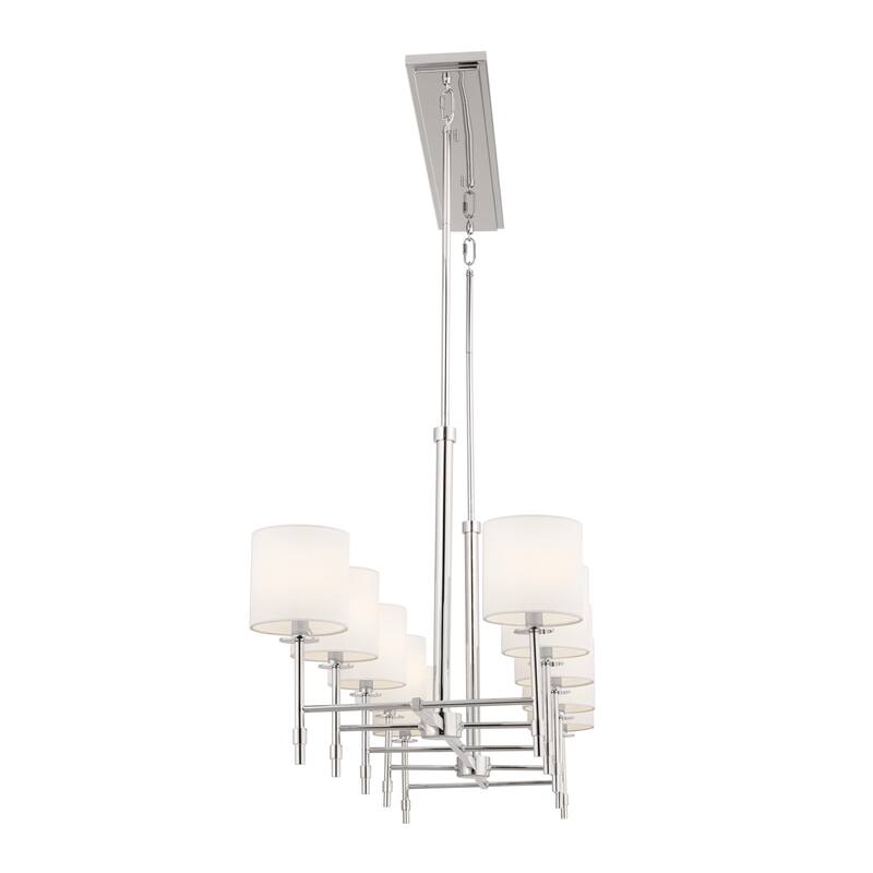 Kichler Lighting Ali 10-Light Polished Nickel Linear Chandelier - 56.5