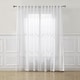 preview thumbnail 3 of 14, Lush Decor Calia Textured Stripe Sheer Pair Window Curtain Panels - 84" x 52"