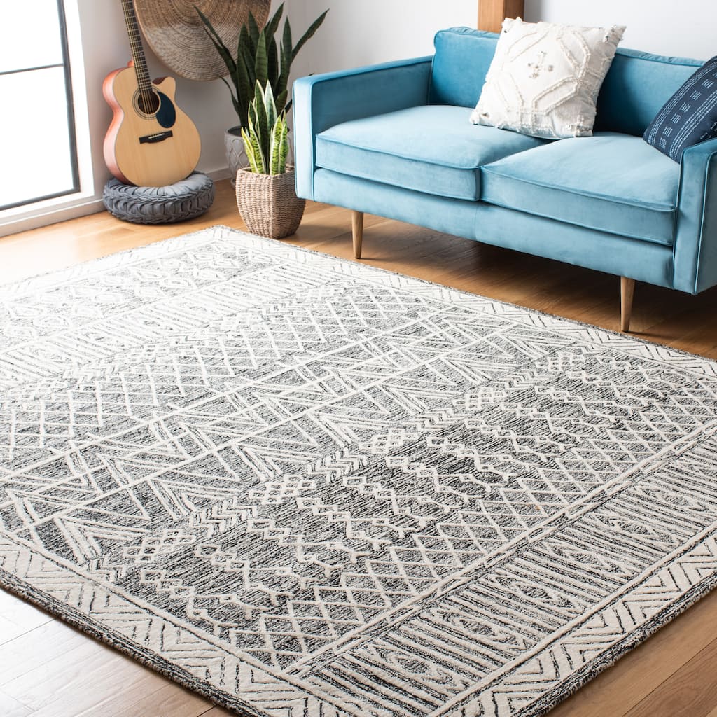 SAFAVIEH Handmade Abstract Jevhen Modern Wool Rug