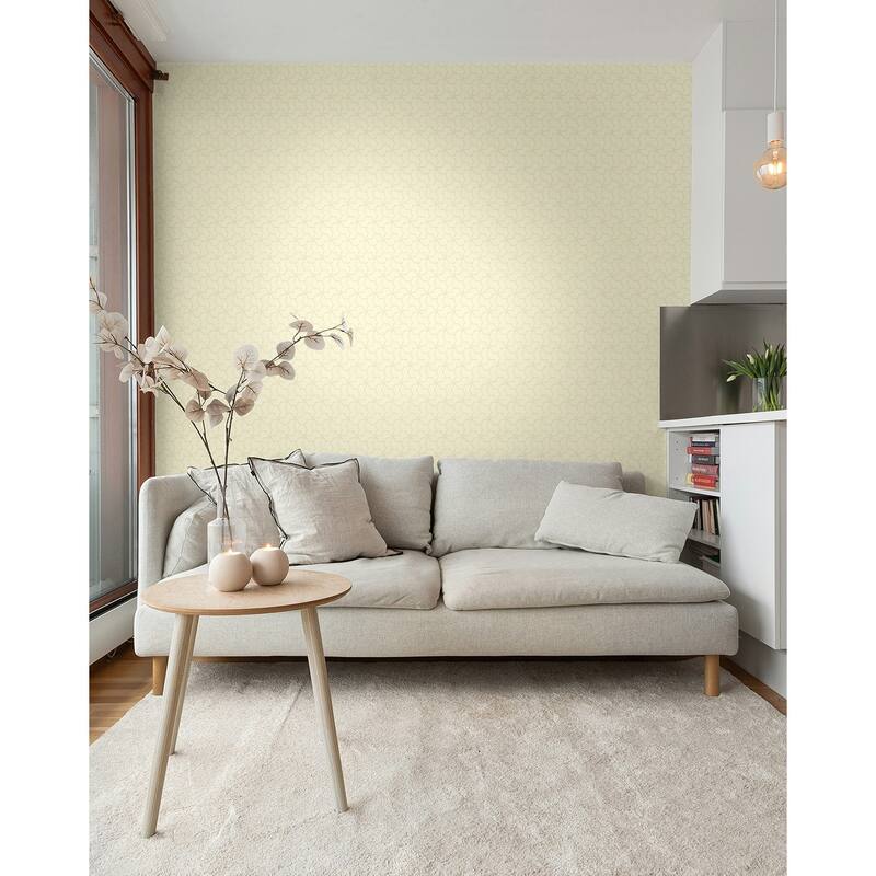 Seabrook Designs Zaira Geometric Lattice Unpasted Wallpaper