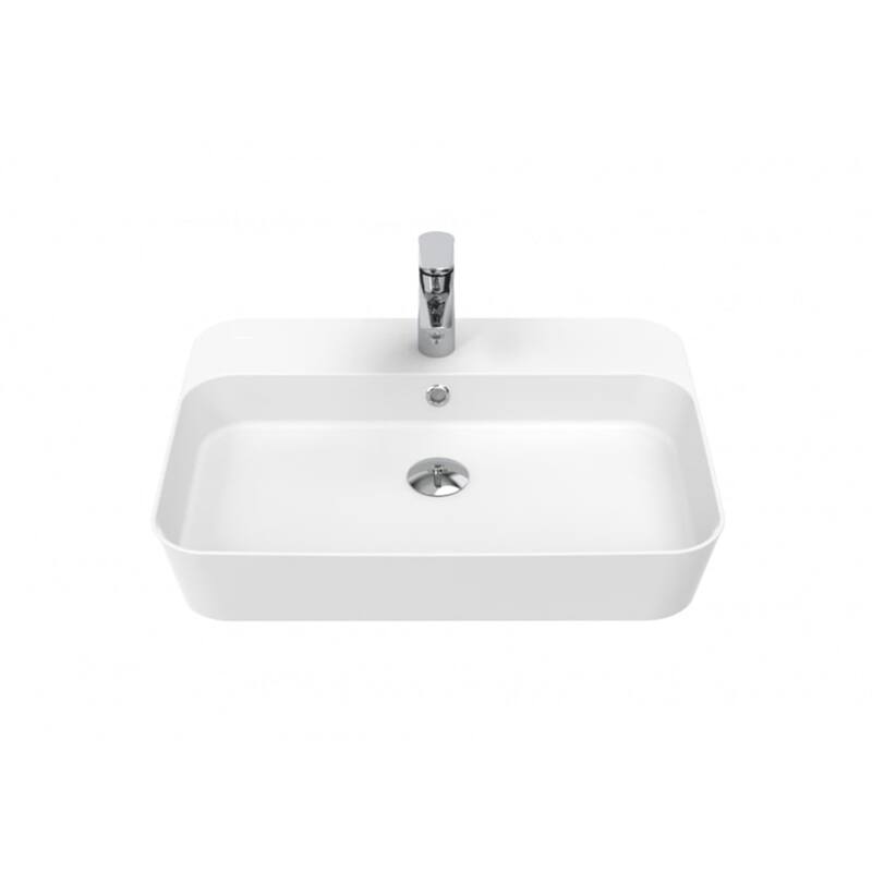 WS Bath Collections Lago 061 Lago 23-5/8" Rectangular Ceramic Vessel