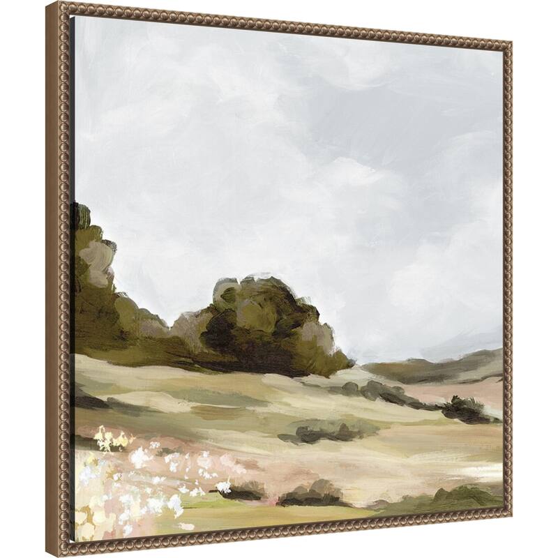 The Soft Hills No. 1 by Luna Mavis Framed Canvas Wall Art Print