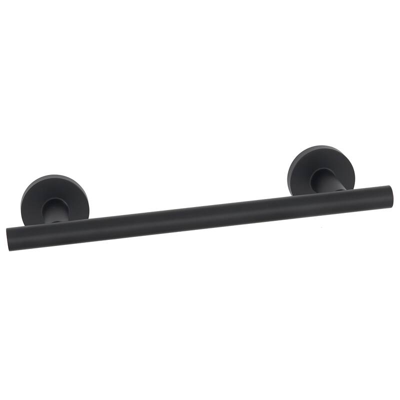 Alno A9320-8-TOWEL-SMOOTH Vita Bella Modern 8" Center to Center Smooth - Matte Black
