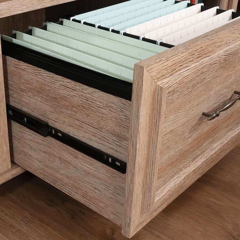 Credenza, Lateral File, File Cabinet , Office Storage Cabinet Brown finish