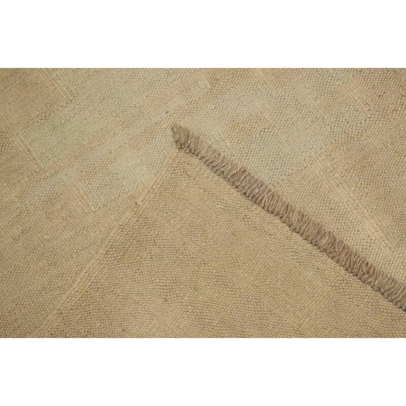 Hand Woven Oriental 100% Wool Carpet Southwestern Tribal Multi-Colored Kilim Area Rug - 9' 9'' X 8' 3''
