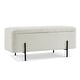 preview thumbnail 21 of 31, MCombo Storage Ottoman Bench, Teddy Fabric Upholstered Footstool with Storage Space - 15.7"D x 47.2"W x 20.5"H White