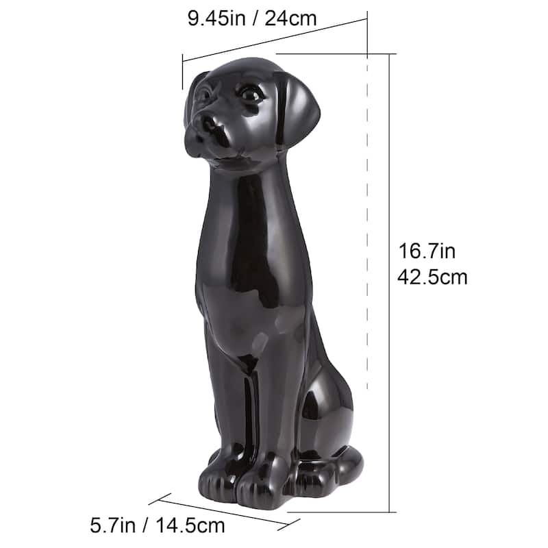 Ceramic Animal Toilet Brush Holder with Brush