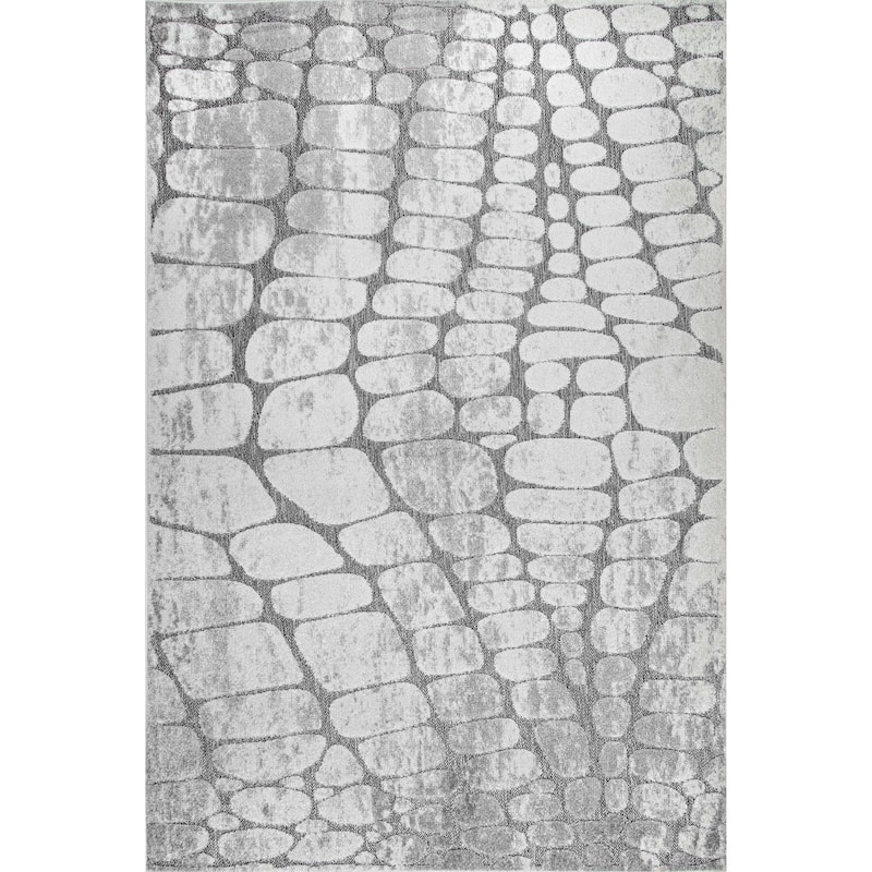 Nuloom Jaycee Textured Stone Indoor/Outdoor Area Rug