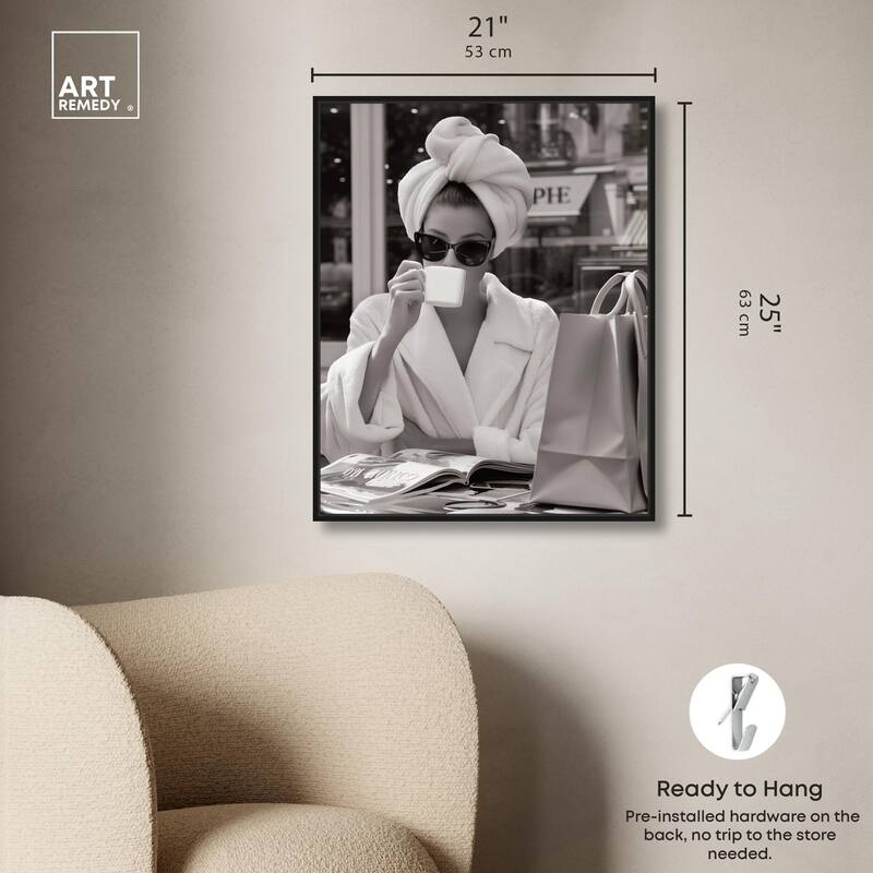 Early Morning Coffee Canvas by Art Remedy