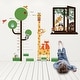 preview thumbnail 2 of 3, Walplus 3D Animal Window View Height Measurement Children Wall Sticker